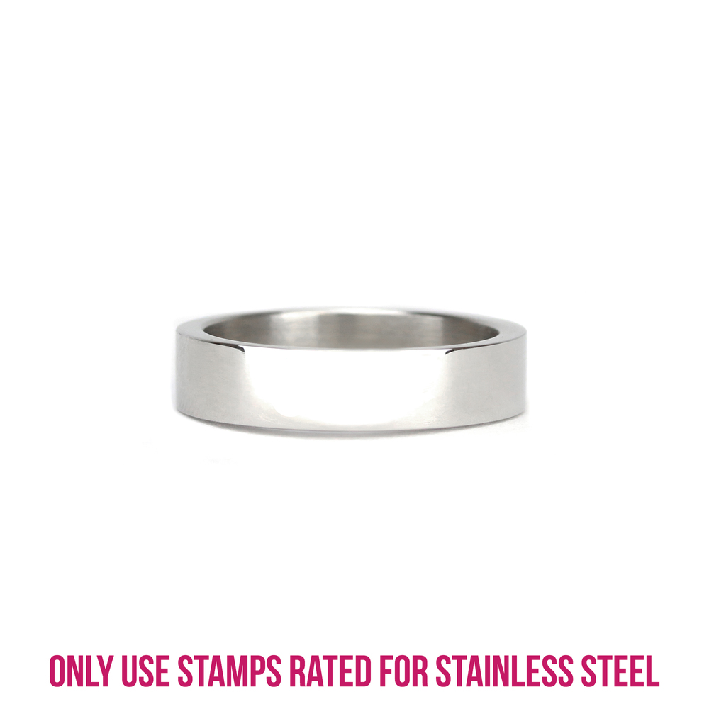 Metal Stamping Blanks Stainless Steel Ring Stamping Blank, 5mm Wide, SIZE 10